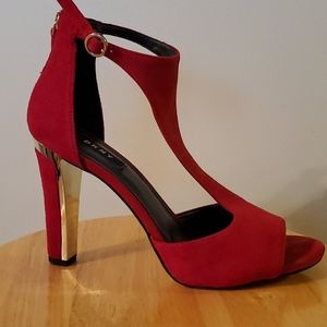 DKNY RED HEELS